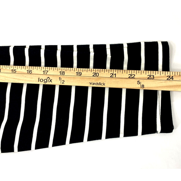 Blair Top Womens 3XL Black‎ White Stripe Long Sleeve Knit Tunic Mock Blouse - Picture 9 of 11